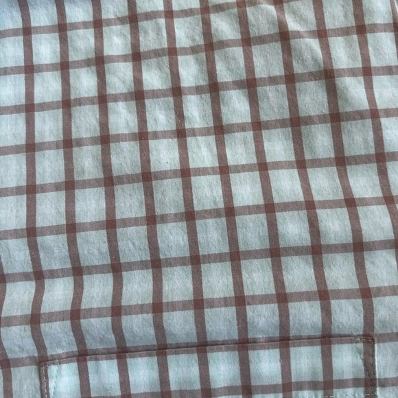 The Foundry Supply Co Green and Brown Casual Button Down Shirt - Picture 3 of 4